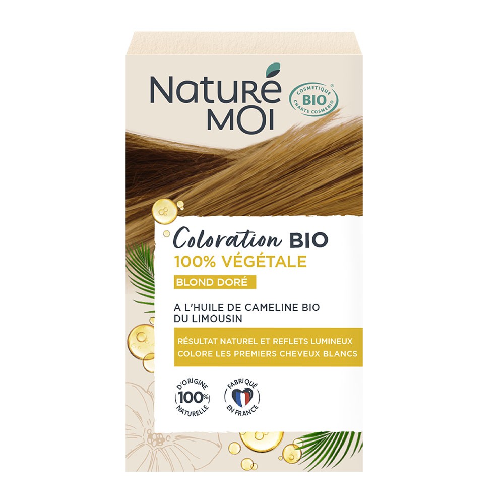 Coloration 100% végétale Blond Doré Coloration 100% végétale Blond Doré